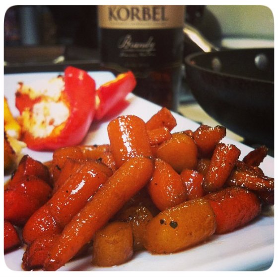 Brandy Glazed Baby Carrots