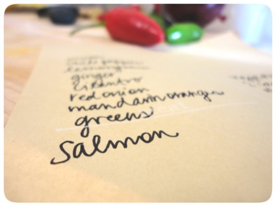 Ingredients for Salmon Soup