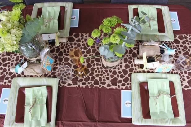 Safari Baby Shower Table