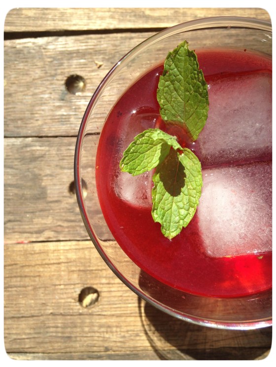 Blackberry-Mint Cocktail | Aprons & Stilettos