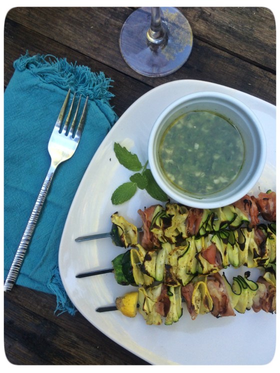 Squash Ribbon Skewers
