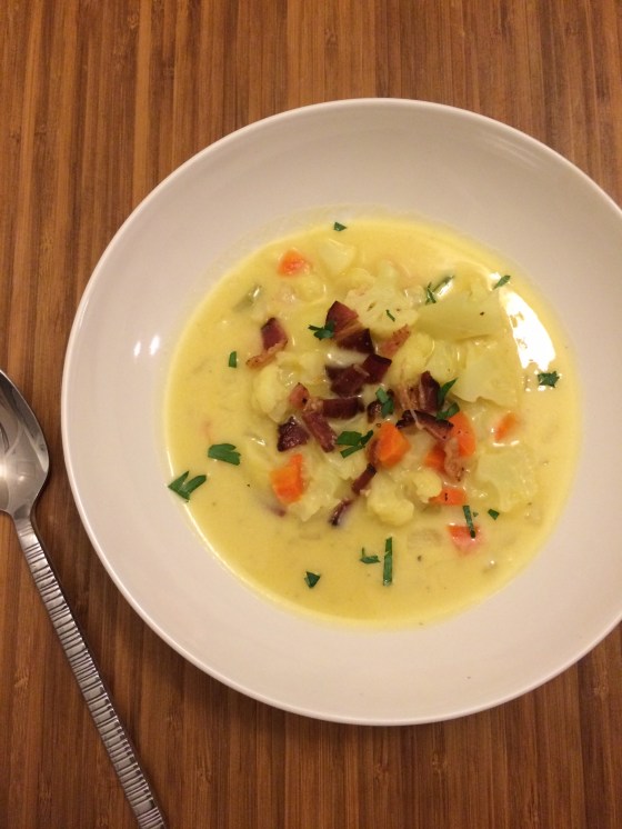 Cauliflower Chowder For Fall